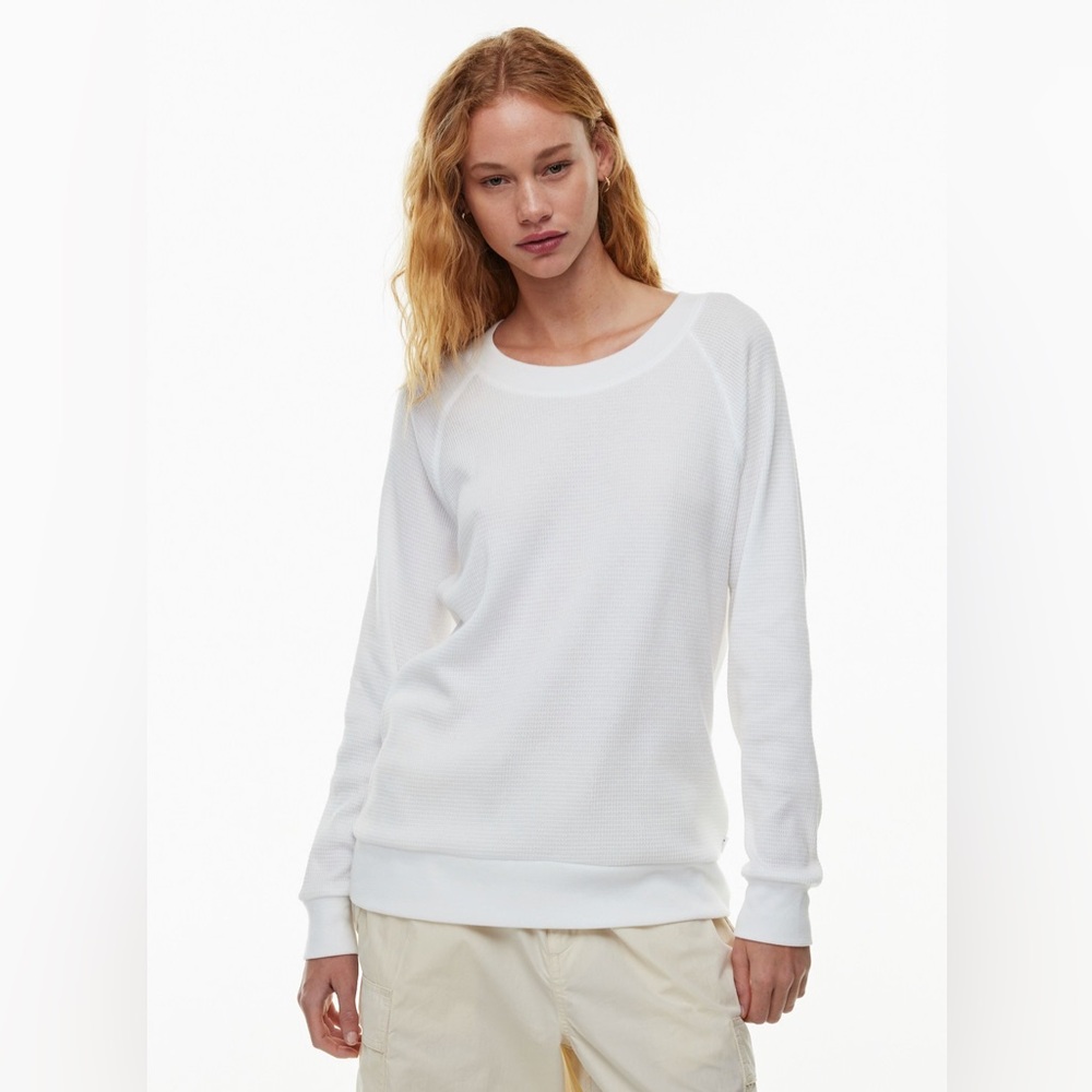 Aritzia TNA Waffle Knit Sweatshirt